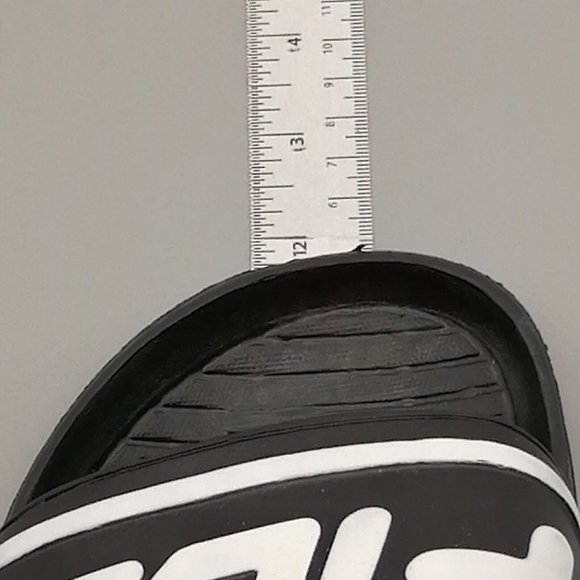 Fila Womens Slide Sandal Black Molded Footbed Flat Heel Waterproof 10 NEW - Picture 5 of 9